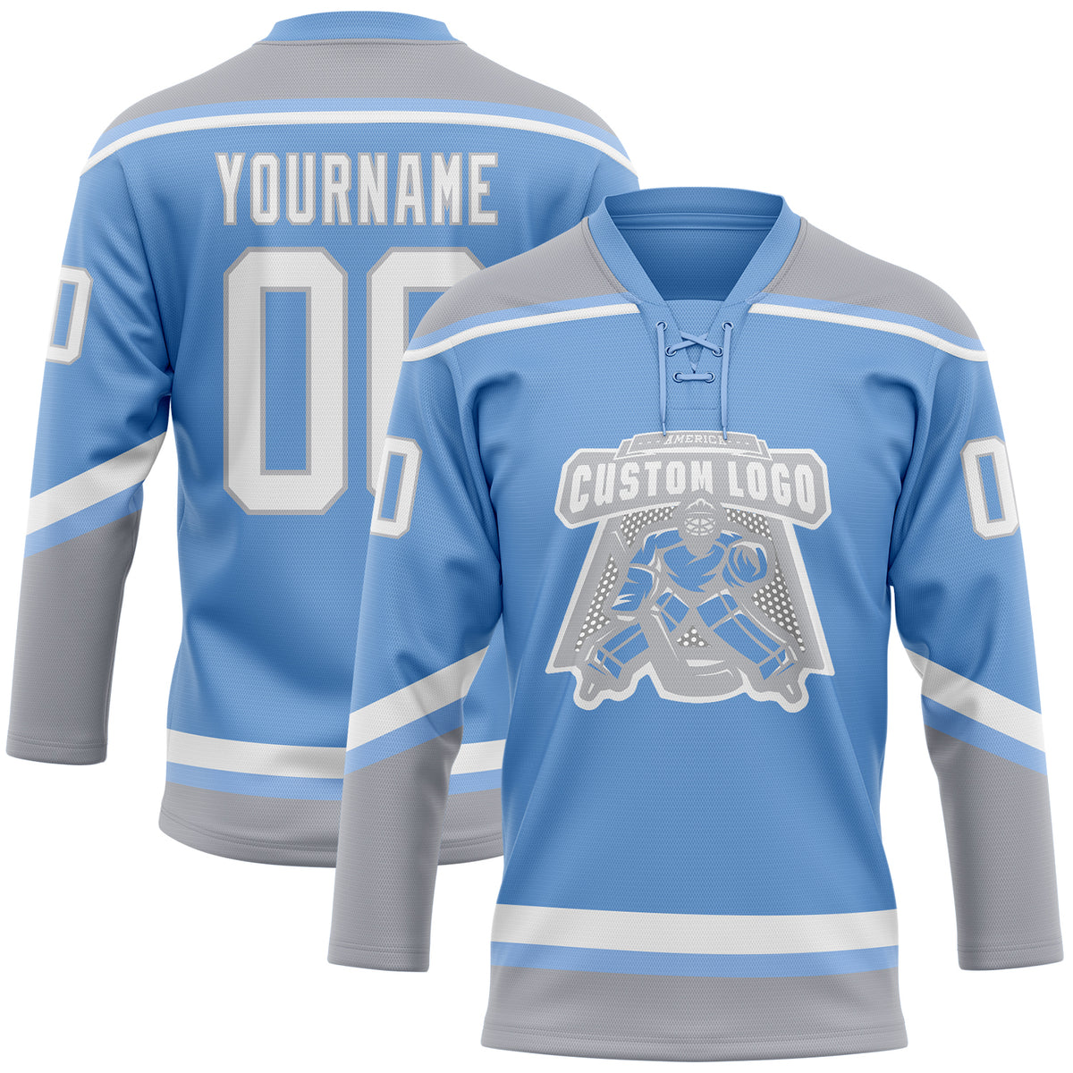 baby blue hockey jersey