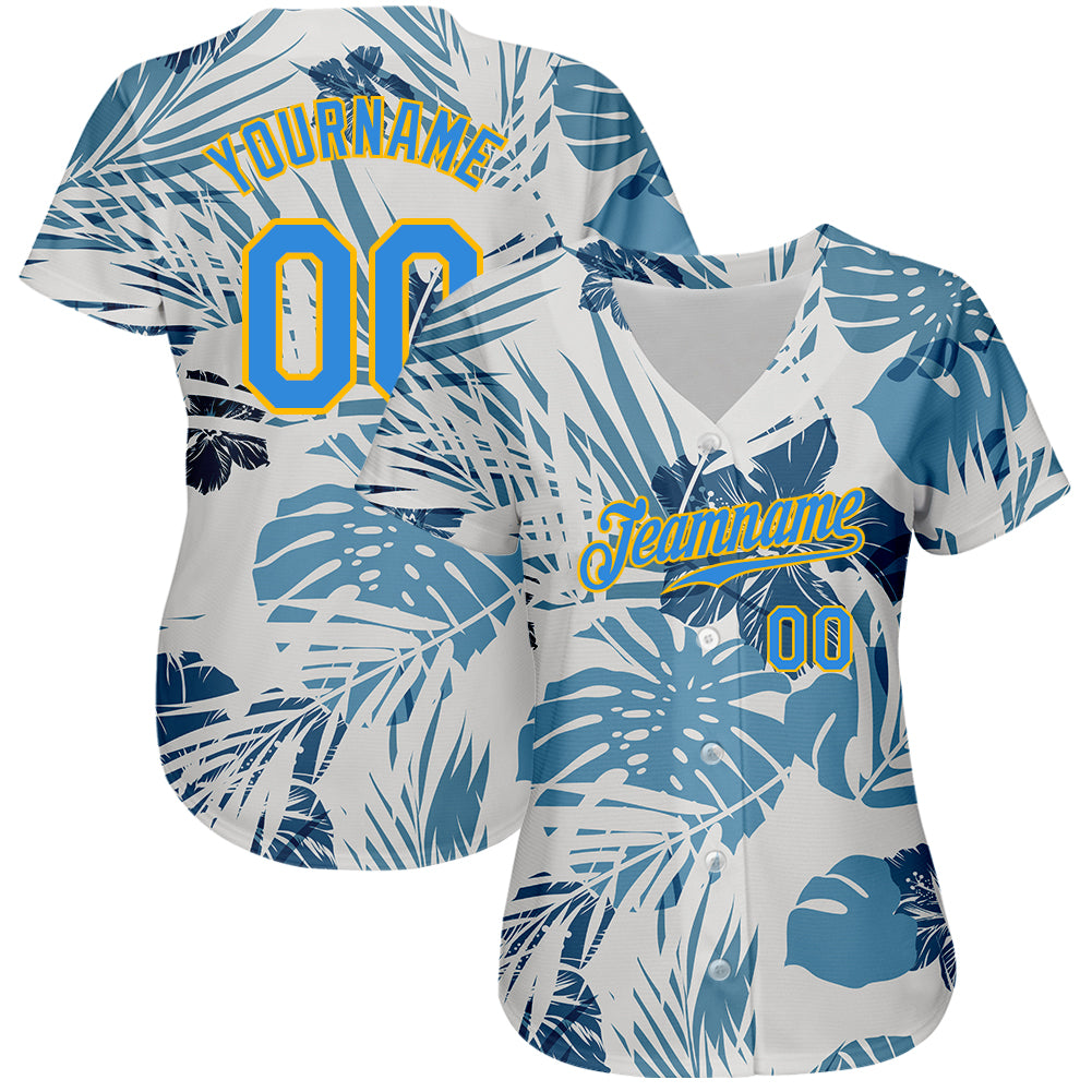 Miami Dolphins NFL Baseball Tropical Flower Baseball Jersey Shirt