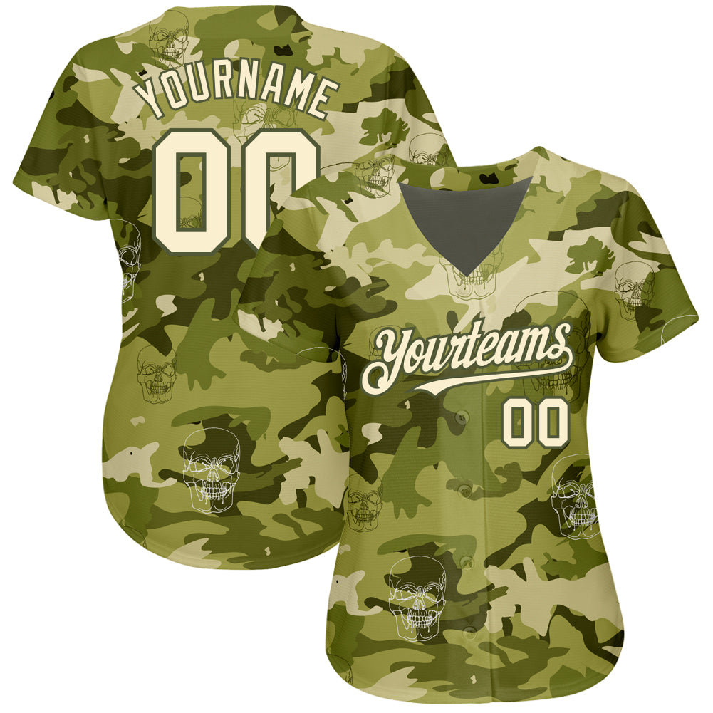 Custom Camo Navy-Gold Authentic Salute To Service Baseball Jersey