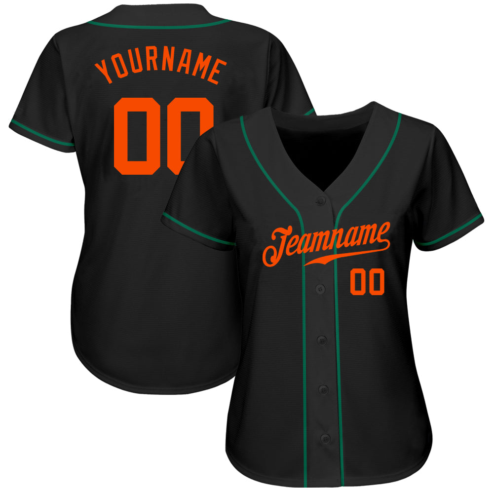 Custom Gold Black-Orange Authentic Fade Fashion Baseball Jersey Discount