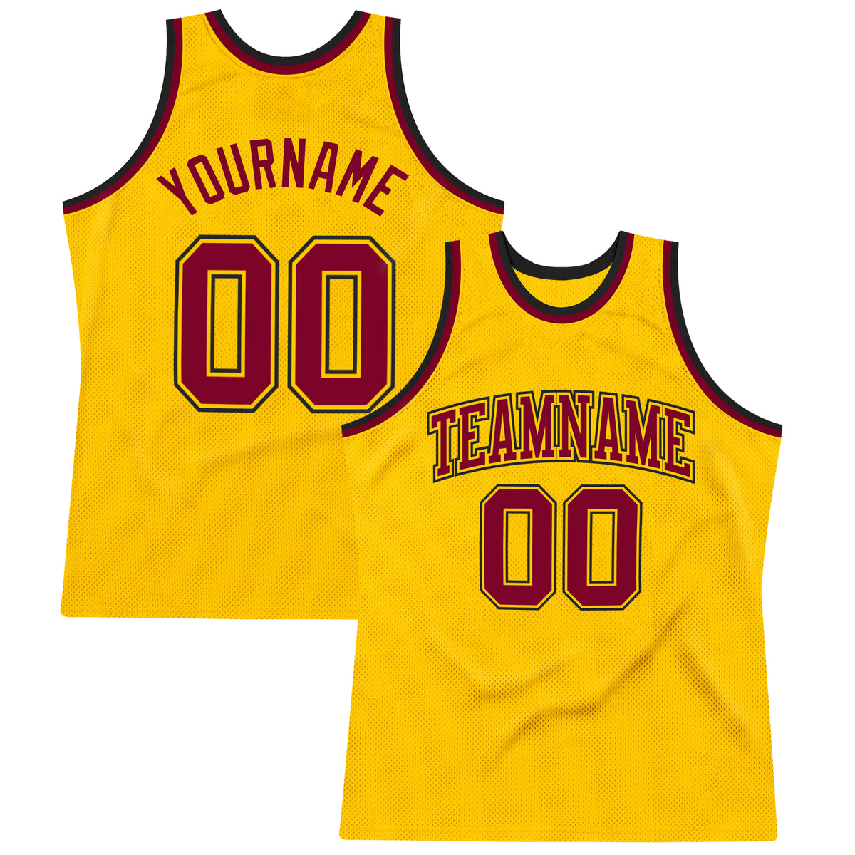 Trokiando Basketball Jersey (Gold) 2XS