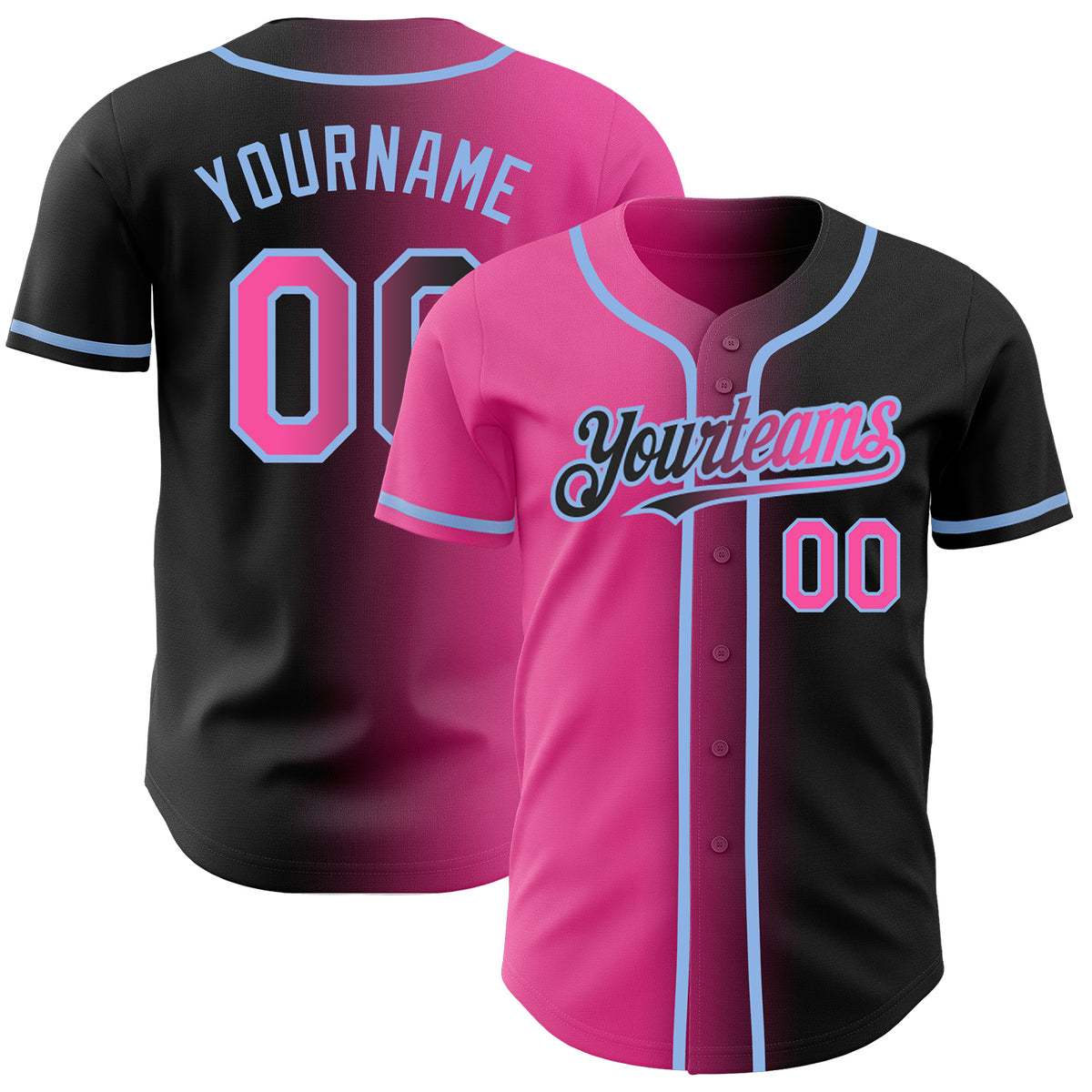 Source Newest Fashion Color Gradient Design Baseball Jersey Suit Multicolor Baseball  Jersey on m.