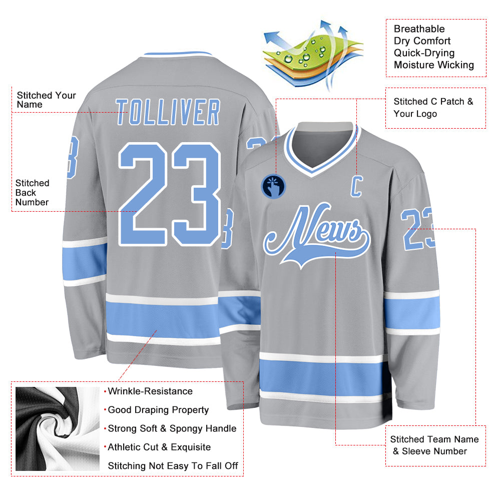 Empyre White Knuckle Blue Hockey Jersey