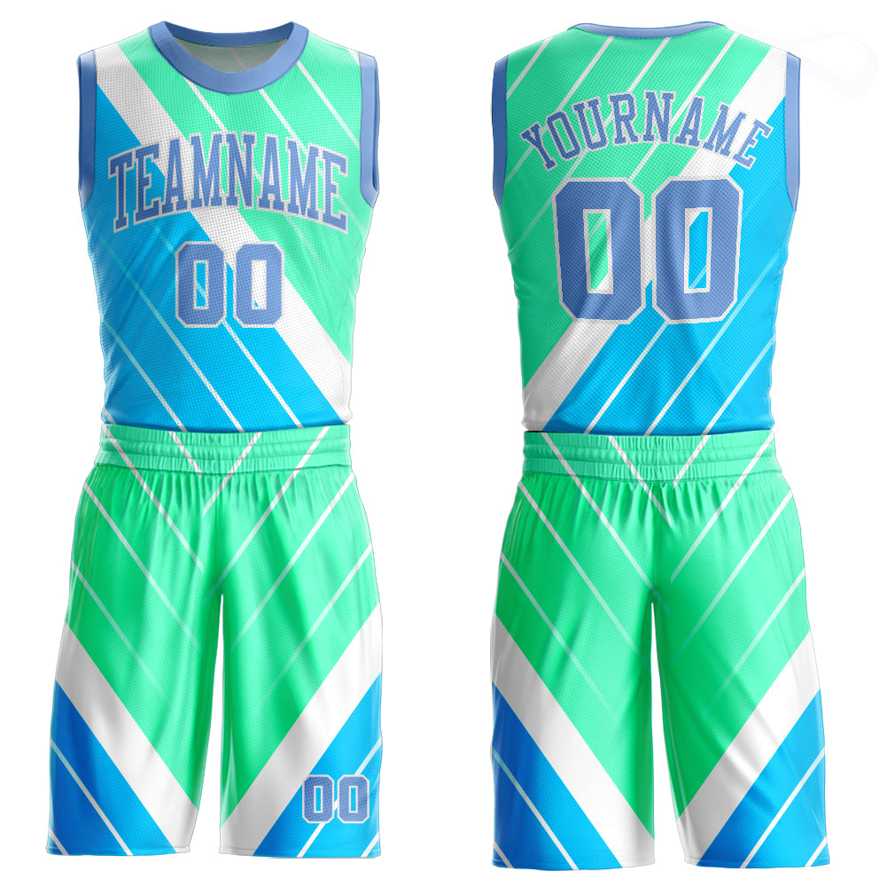 Fashion Custom Round Neck Basketball Jersey Full Sublimation Team