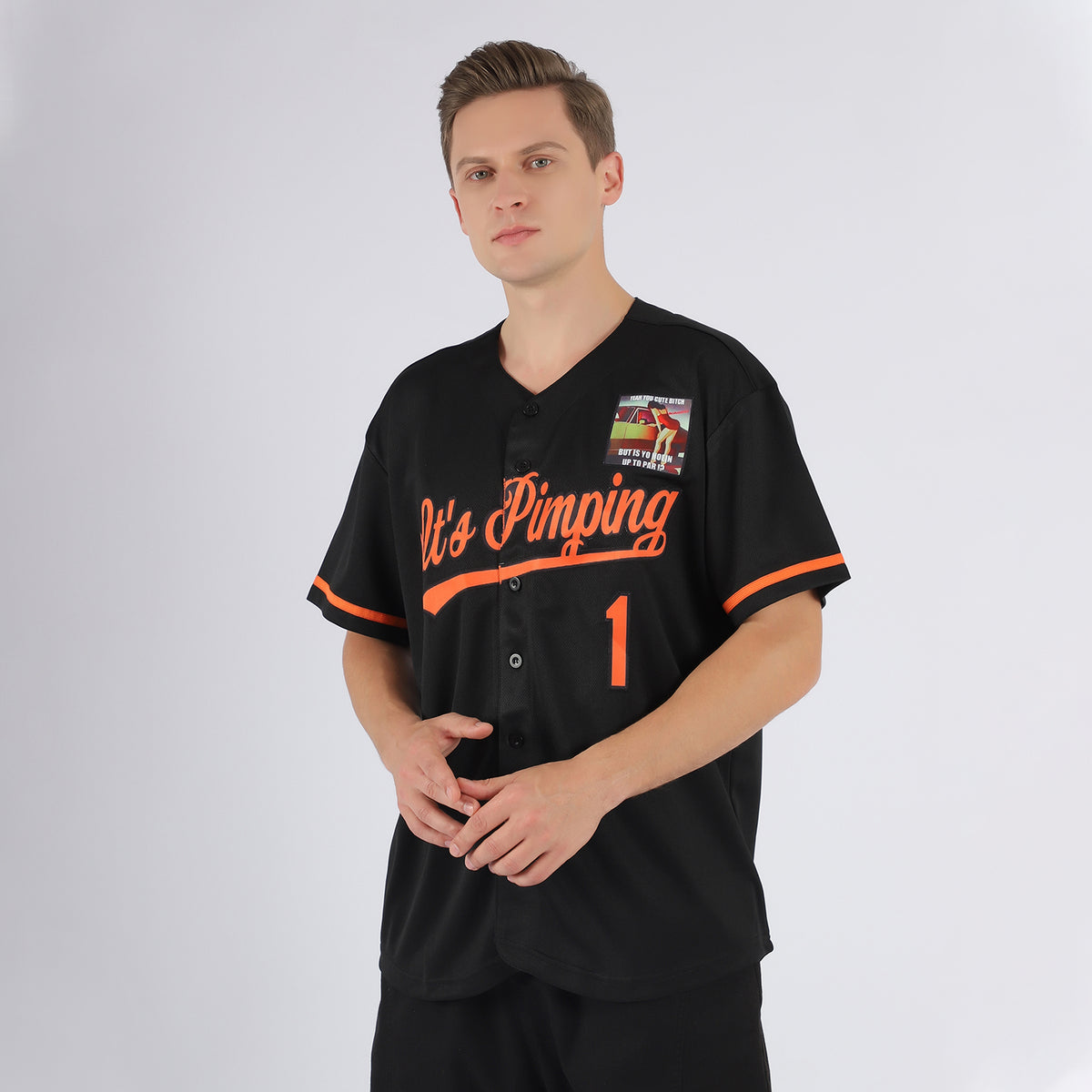 From $24.99 • Aitrony Custom Orange Black-Cream Baseball Jersey