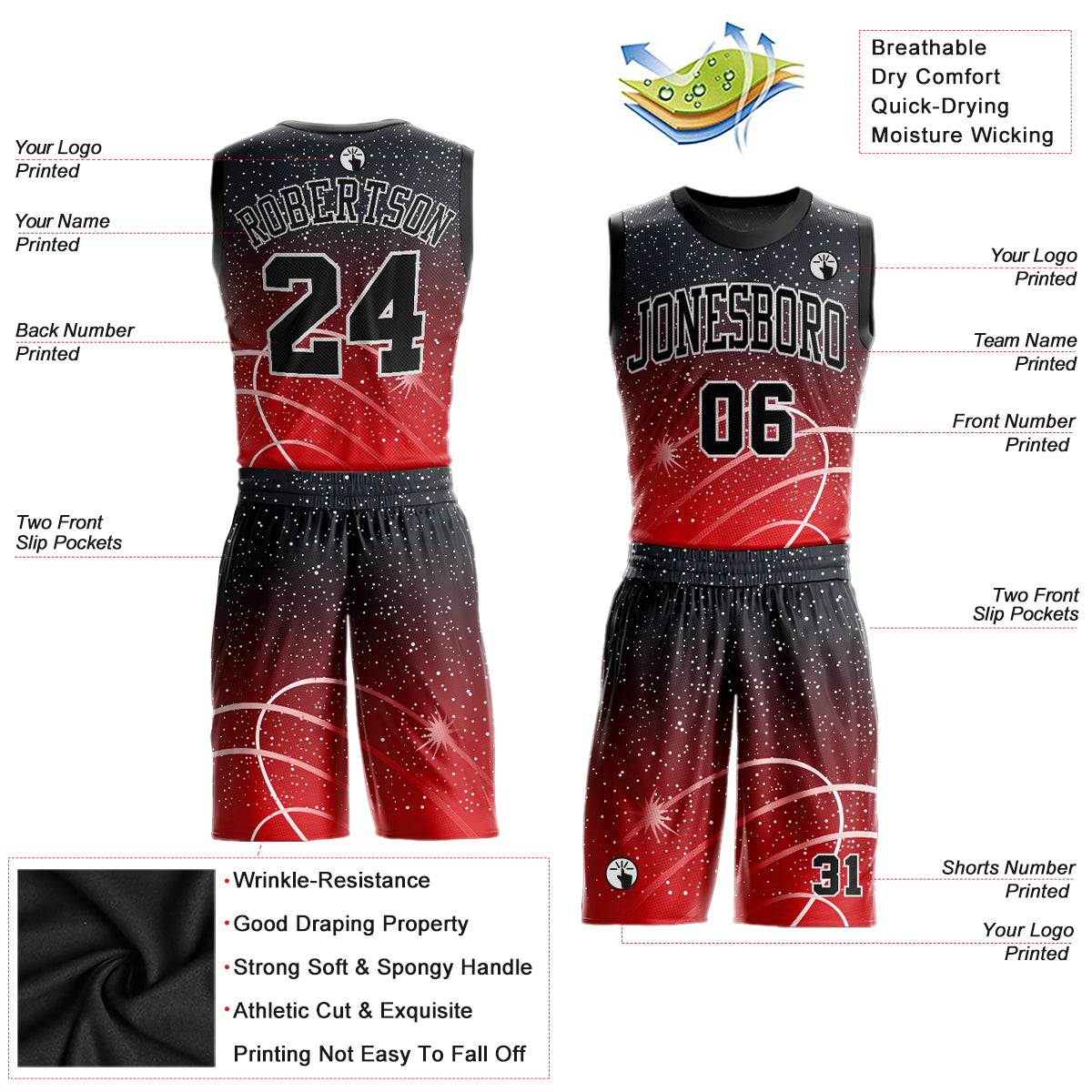 Custom Royal Pink-White Round Neck Sublimation Basketball Suit Jersey