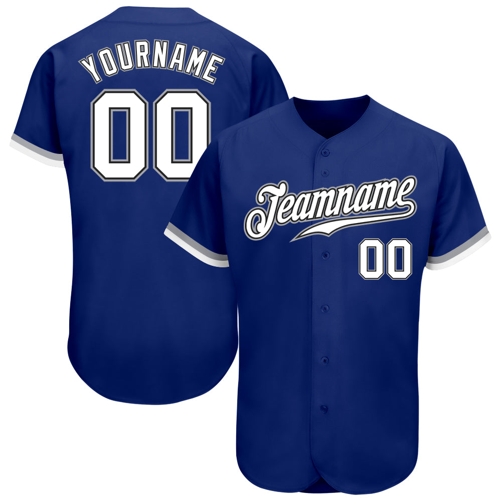 Custom White Royal Pinstripe Royal-Light Blue Authentic Raglan Sleeves  Baseball Jersey