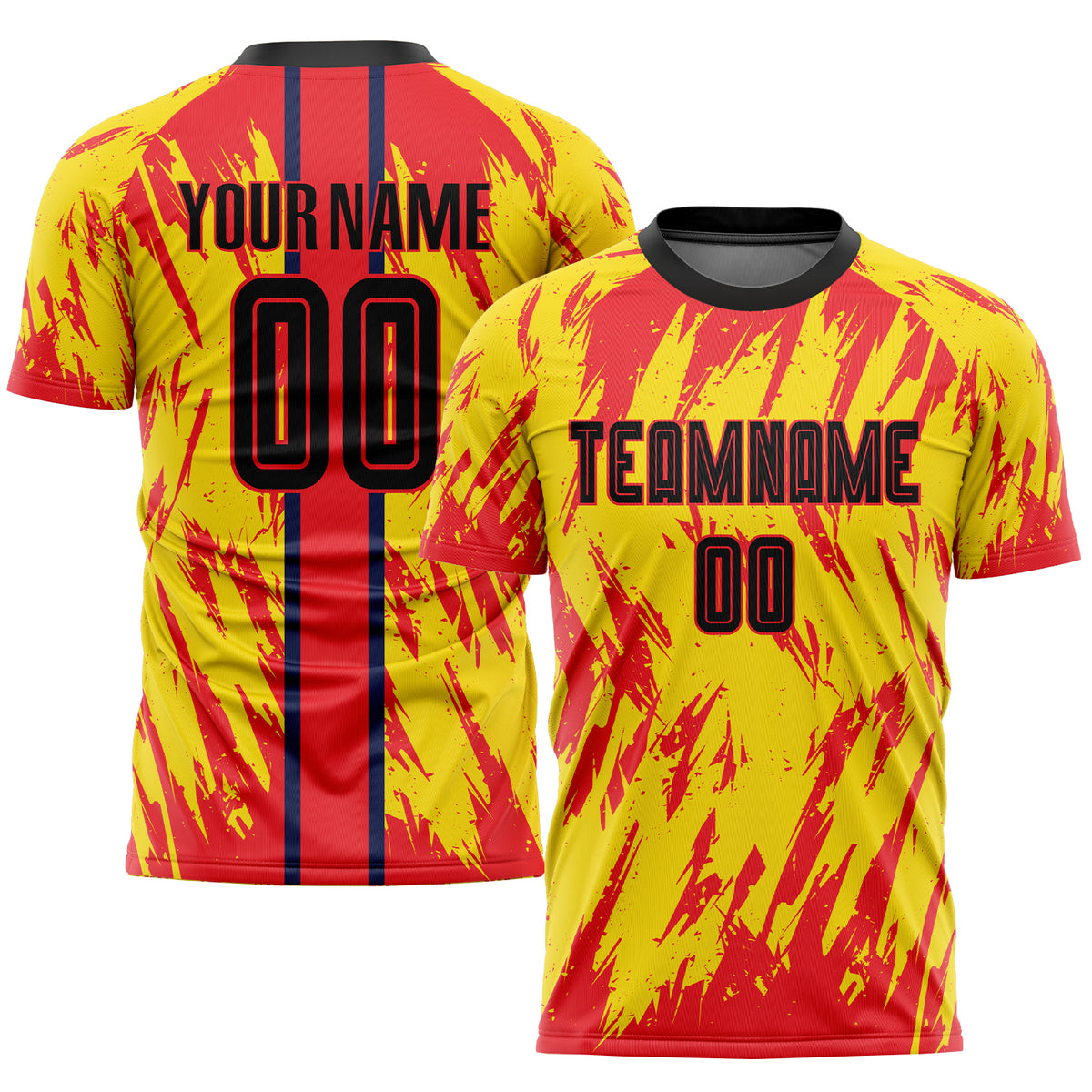 Yellow Red Sublimation Custom Your Design Polyester Breathable
