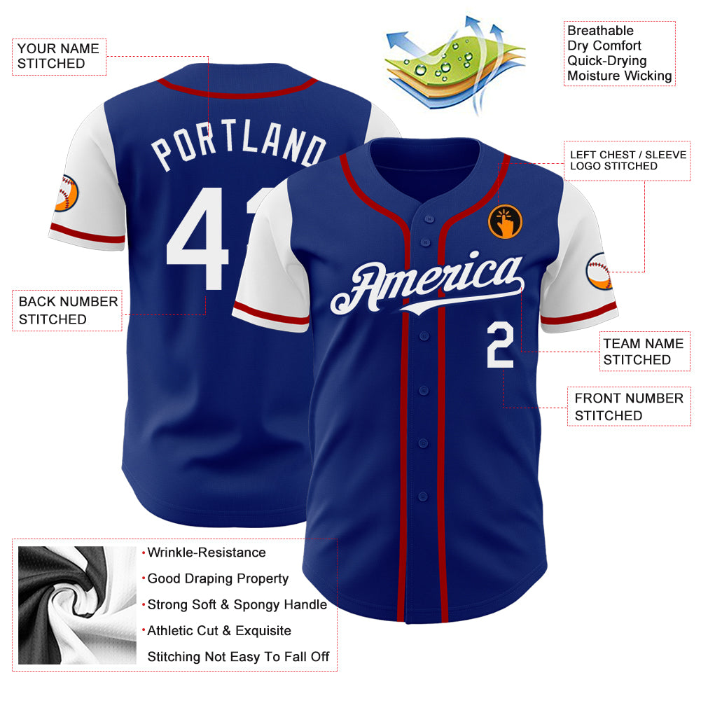 Sale Build Royal Baseball Authentic Gray Jersey Red – CustomJerseysPro