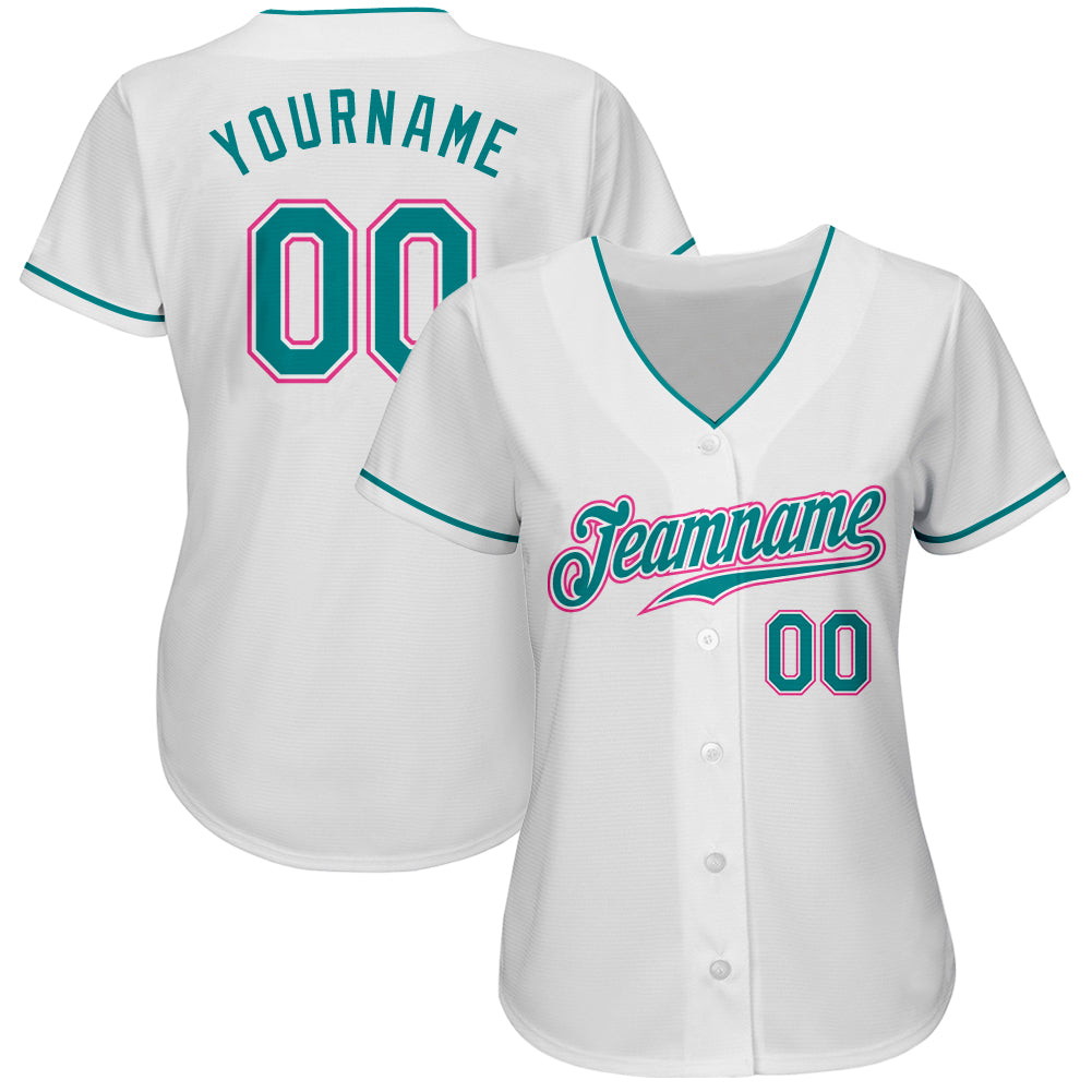 Custom Camo Light Blue-Pink Authentic Salute to Service Baseball Jersey Women's Size:XL