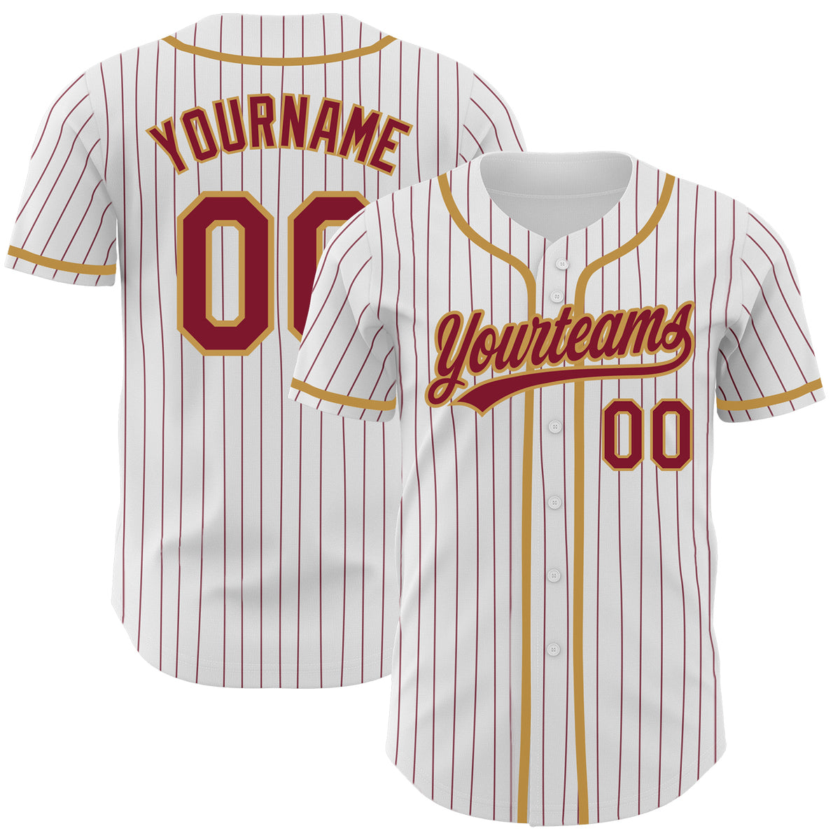 Sale Build Gold Baseball Authentic Red Jersey White – CustomJerseysPro