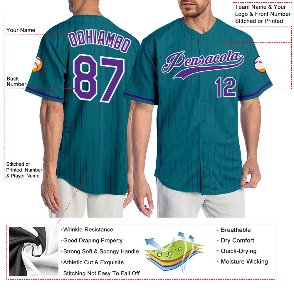 Custom Arizona Diamondbacks Jersey | Stitch Cream-Purple