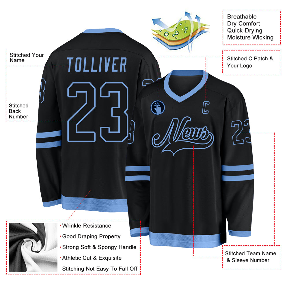 NHL Tampa Bay Lightning Custom Name Number Vintage Black Jersey