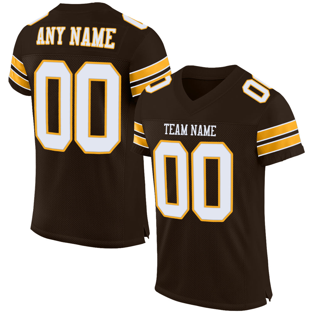 Men's Steelers Gold and Split Custom Name and Number - All Stitched