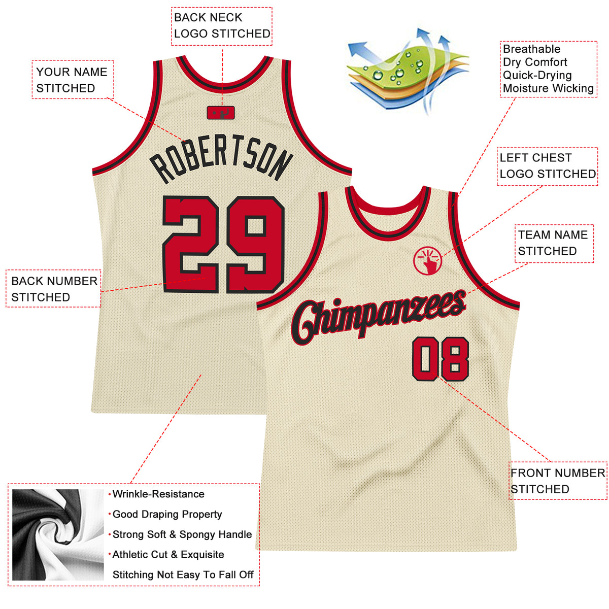 Custom Cream Maroon-Black Authentic Throwback Basketball Jersey Discount