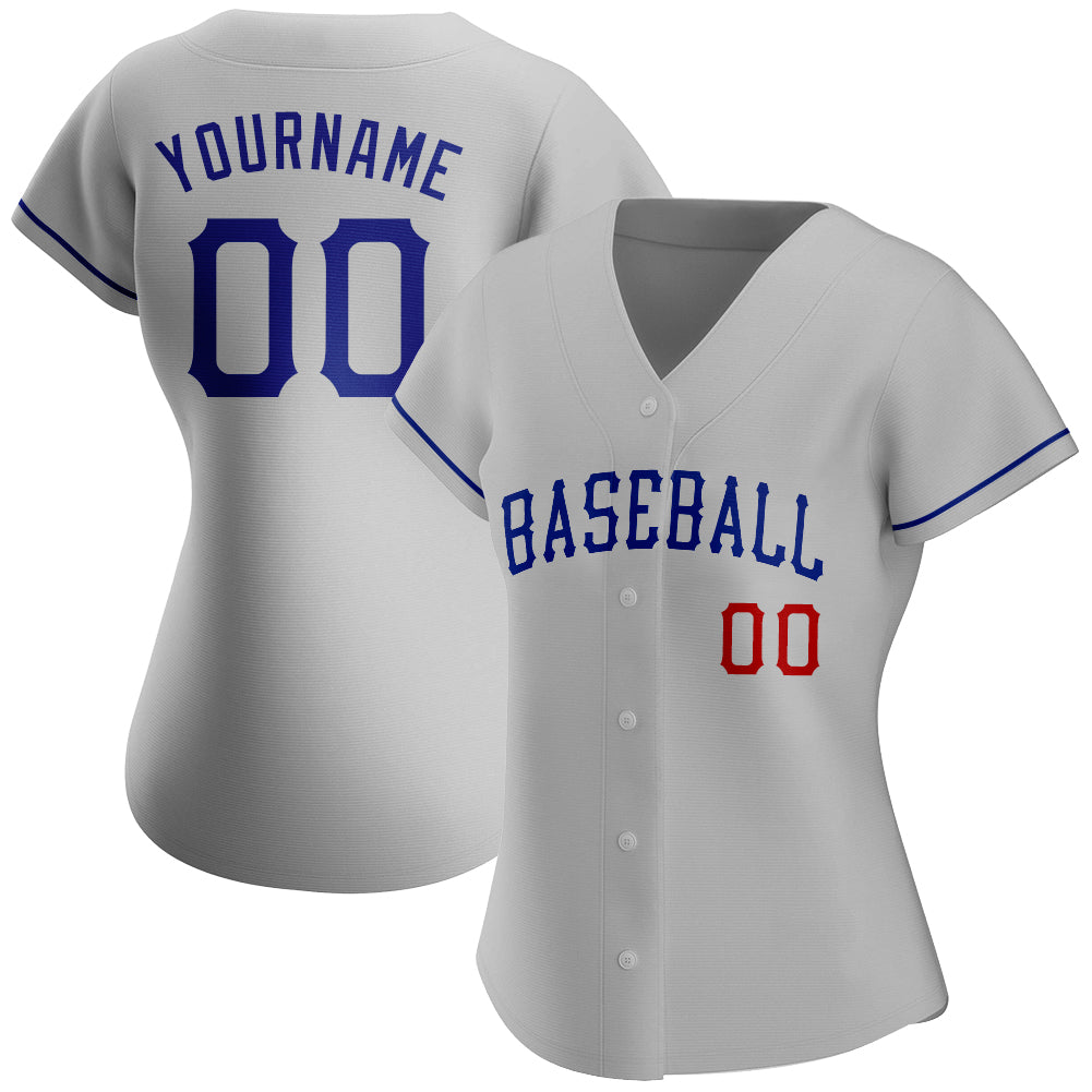 Custom Baseball Jersey Royal White-Red