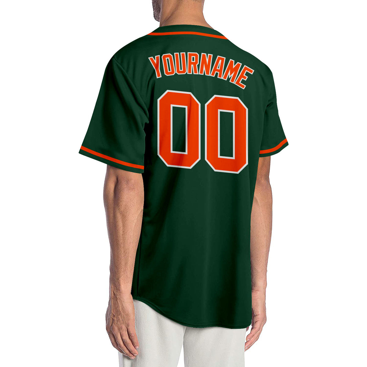 Cheap Custom Green White Strip Orange-White Authentic Baseball Jersey Free  Shipping – CustomJerseysPro