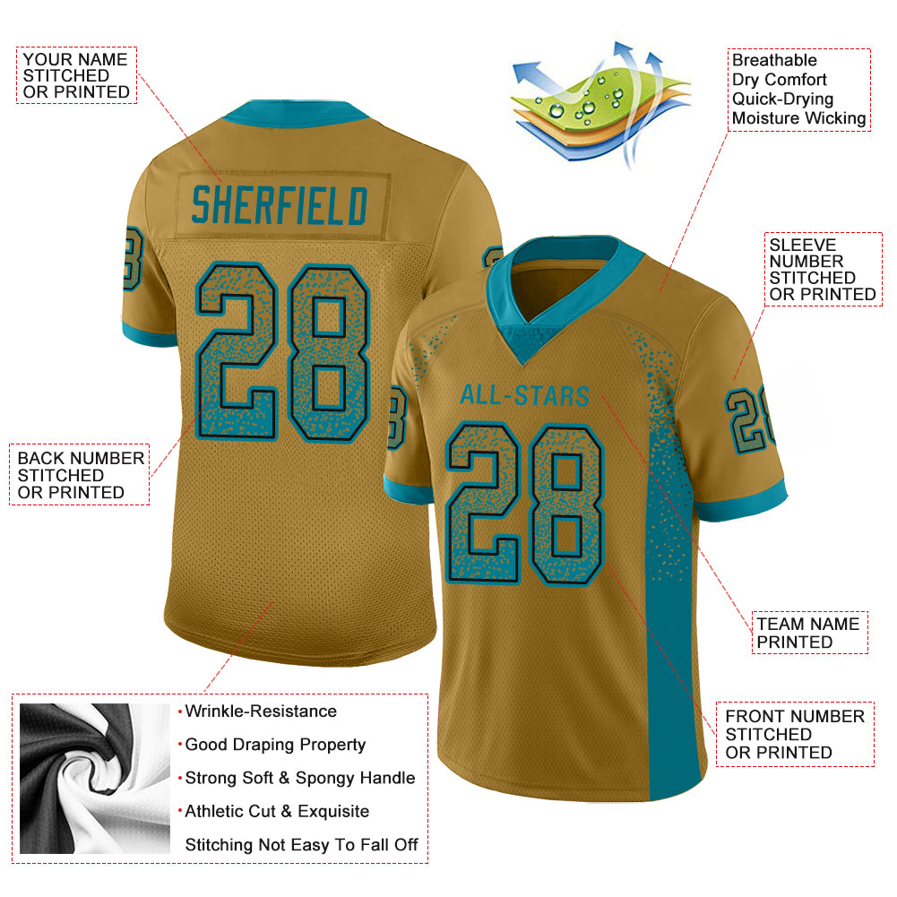 CUSTOM Football Jersey With Custom Back and Numbered Sleeve 