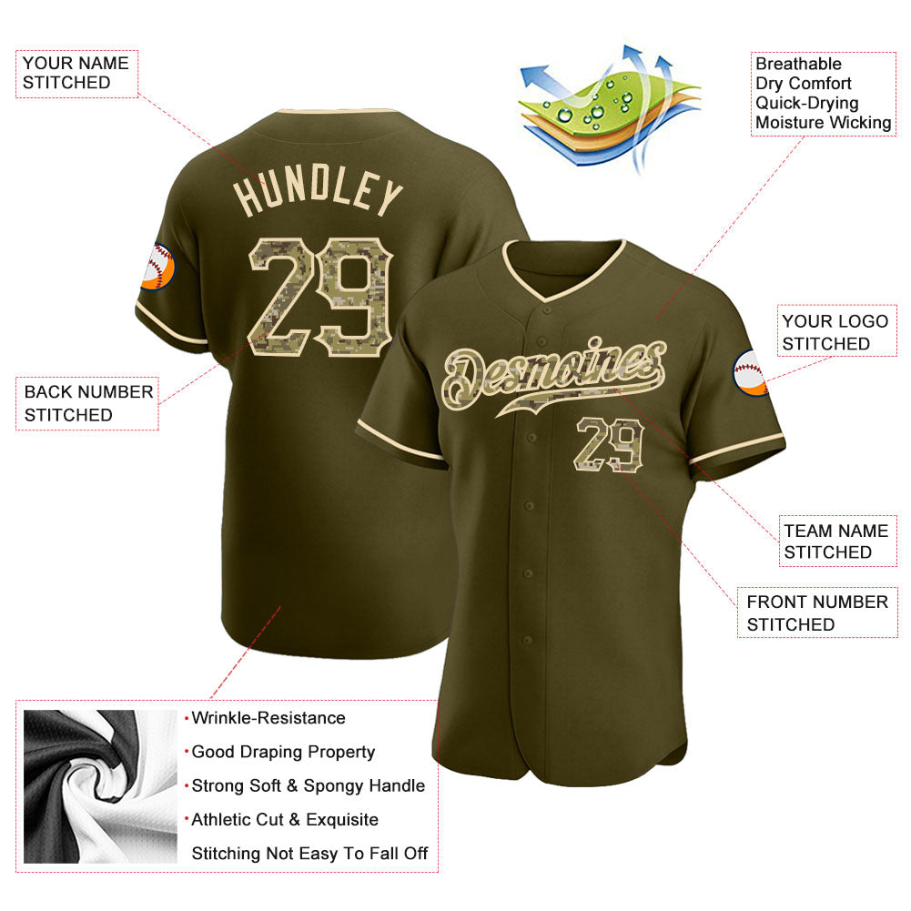 Olive Color Baseball Uniforms  Custom Olive Green Baseball