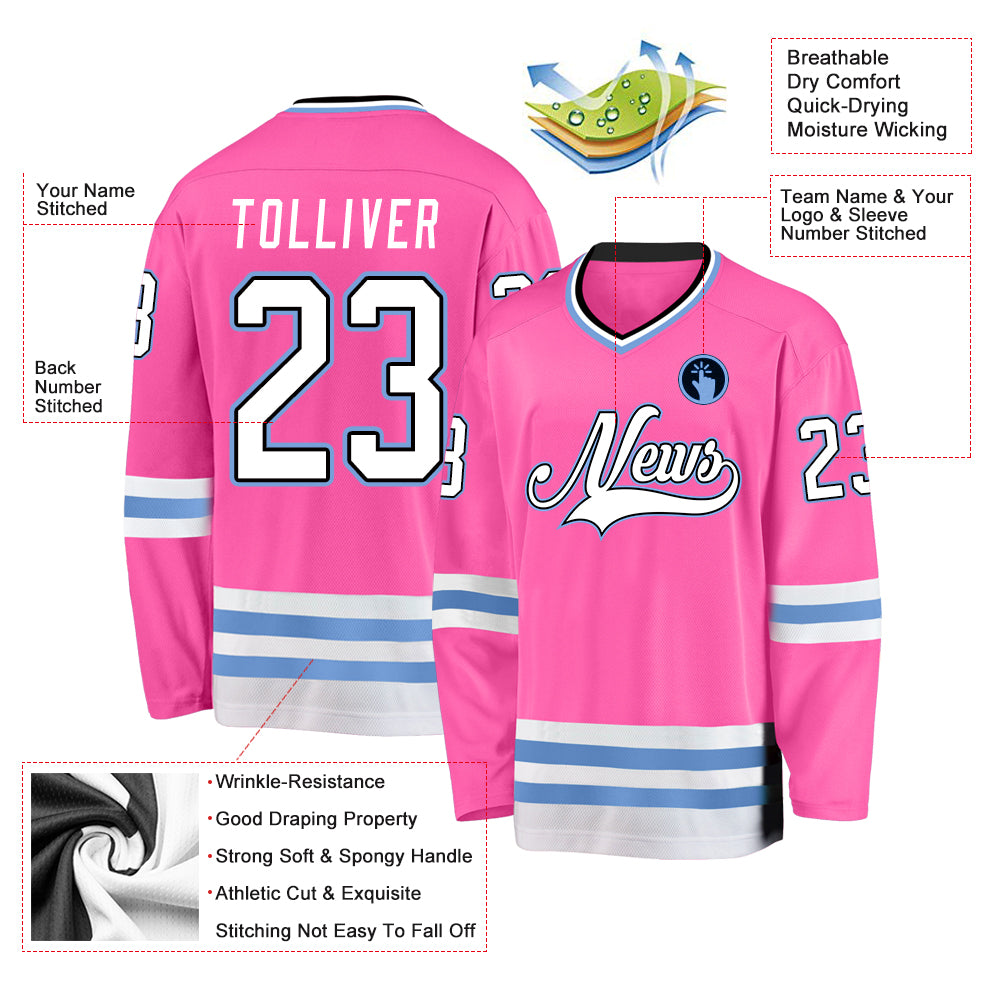 Pinky hockey jersey💗💗 Fiitg Custom Your Style #hockey