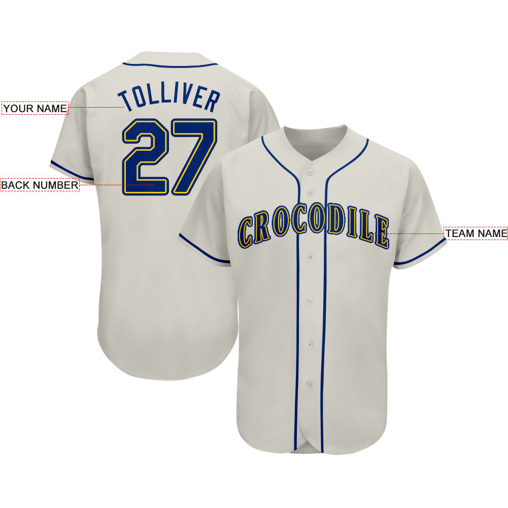 Sale Build Gold Baseball Authentic Cream Jersey Royal – CustomJerseysPro