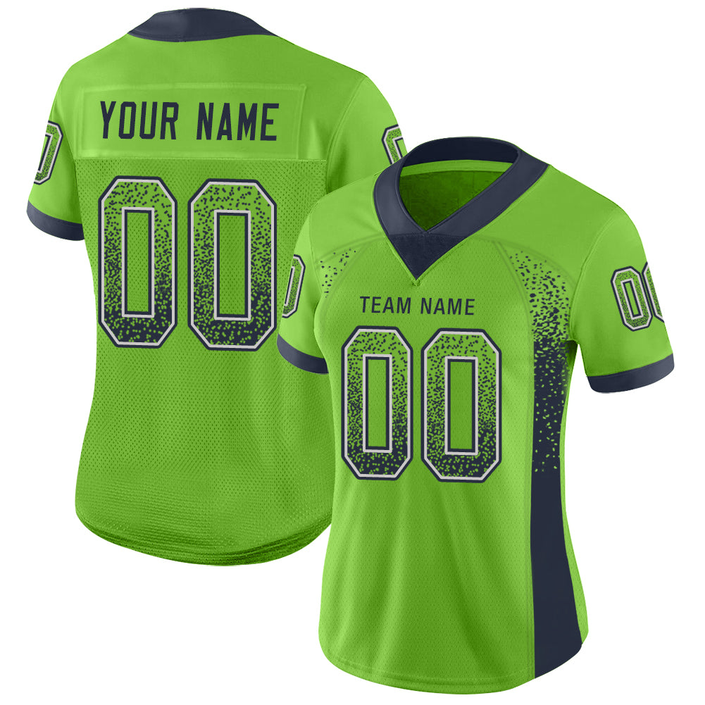 Custom Vegas Gold Black-White Mesh Drift Fashion Football Jersey