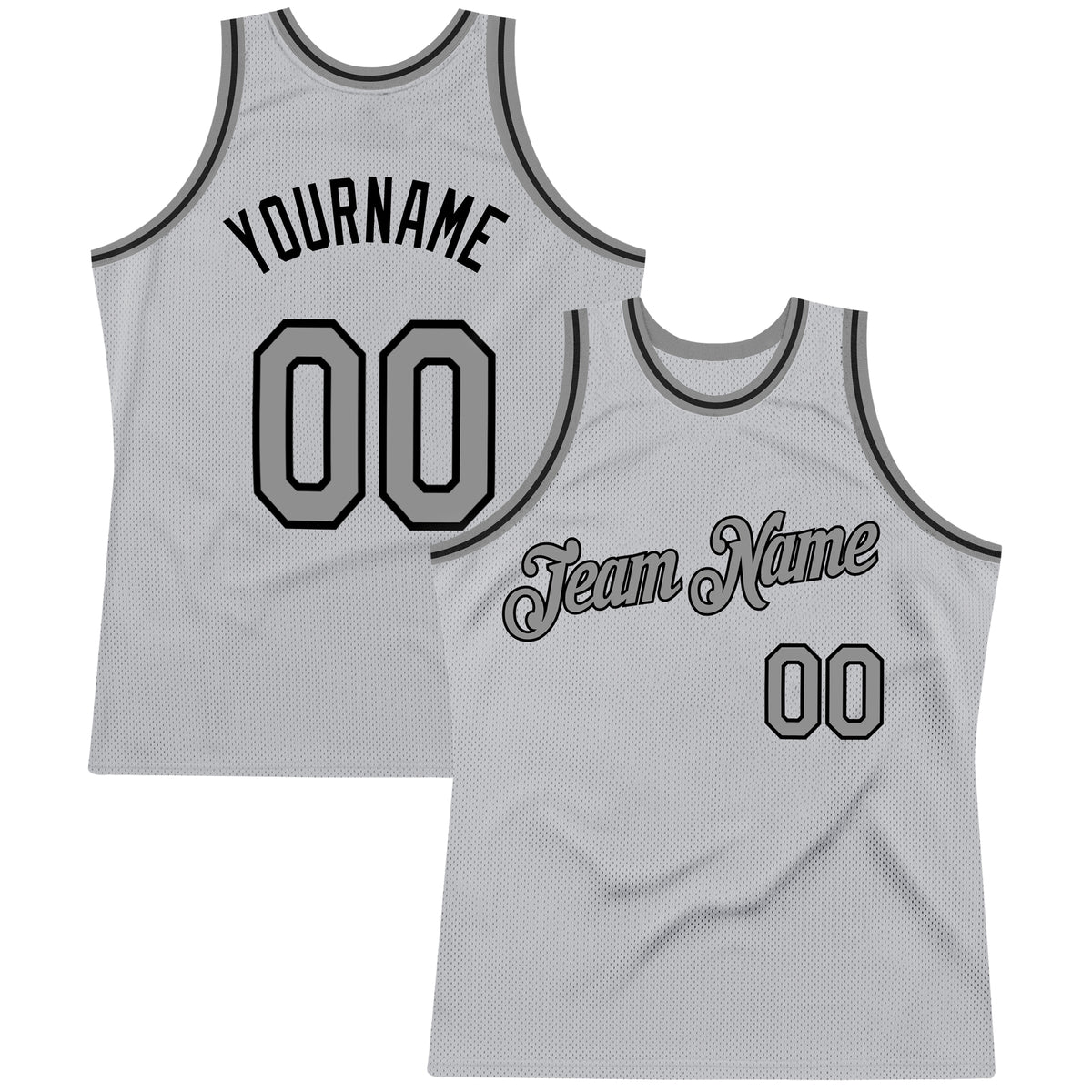 Basketball jersey discount gray and black