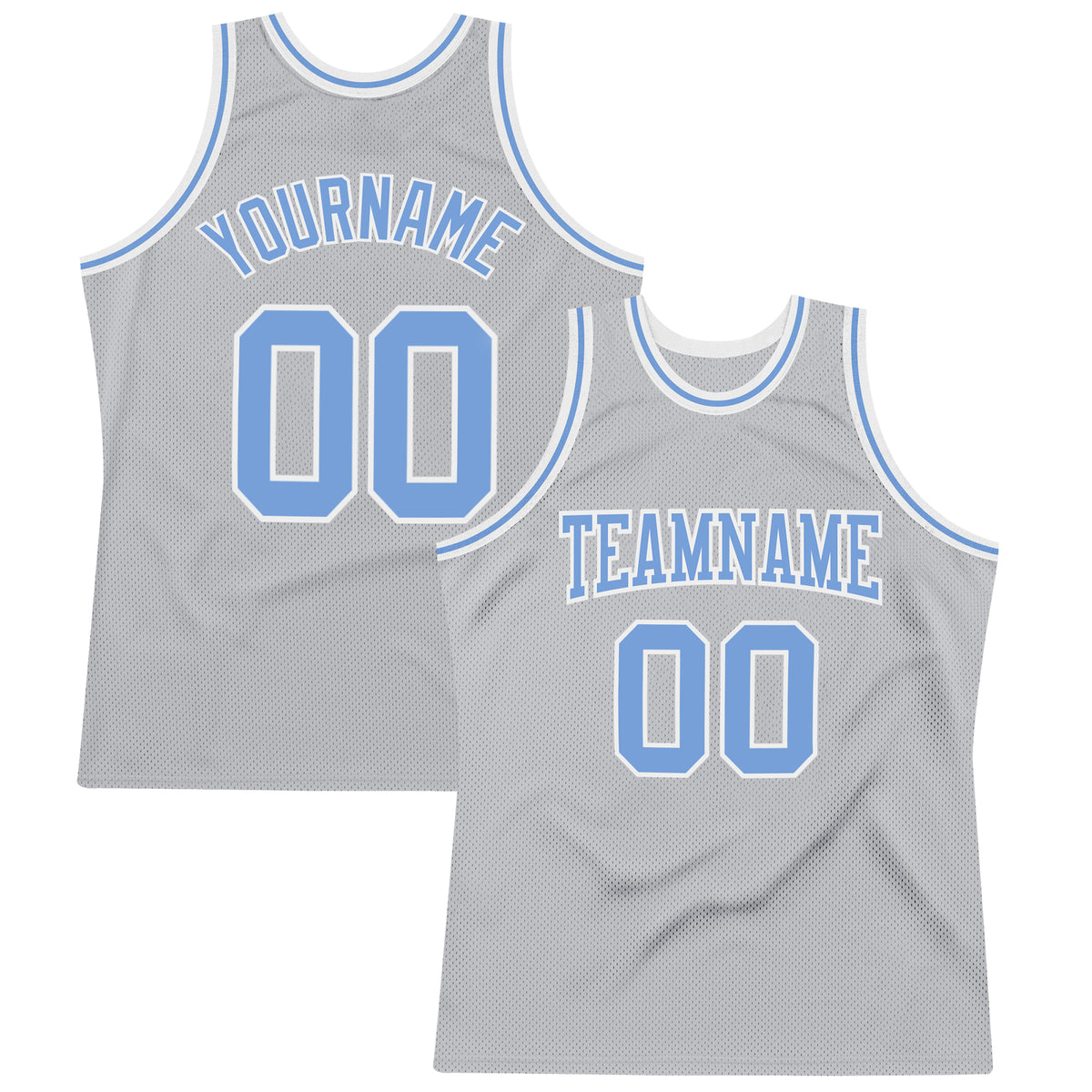 Ice Basketball Grey, Light Blue, Blue, Black, White Custom