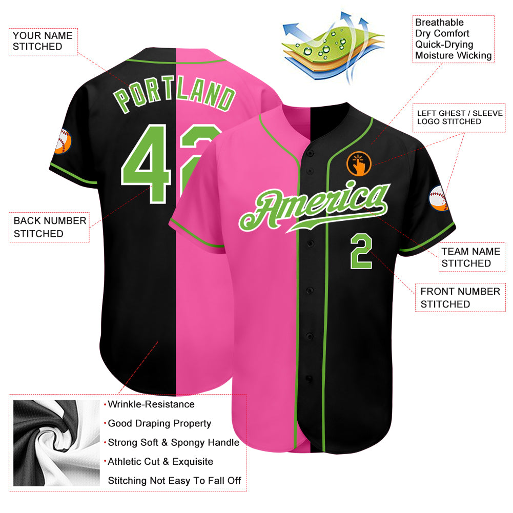 Neon Green Baseball Jersey Design  Custom Neon Green Baseball Uniform –  Fiitg