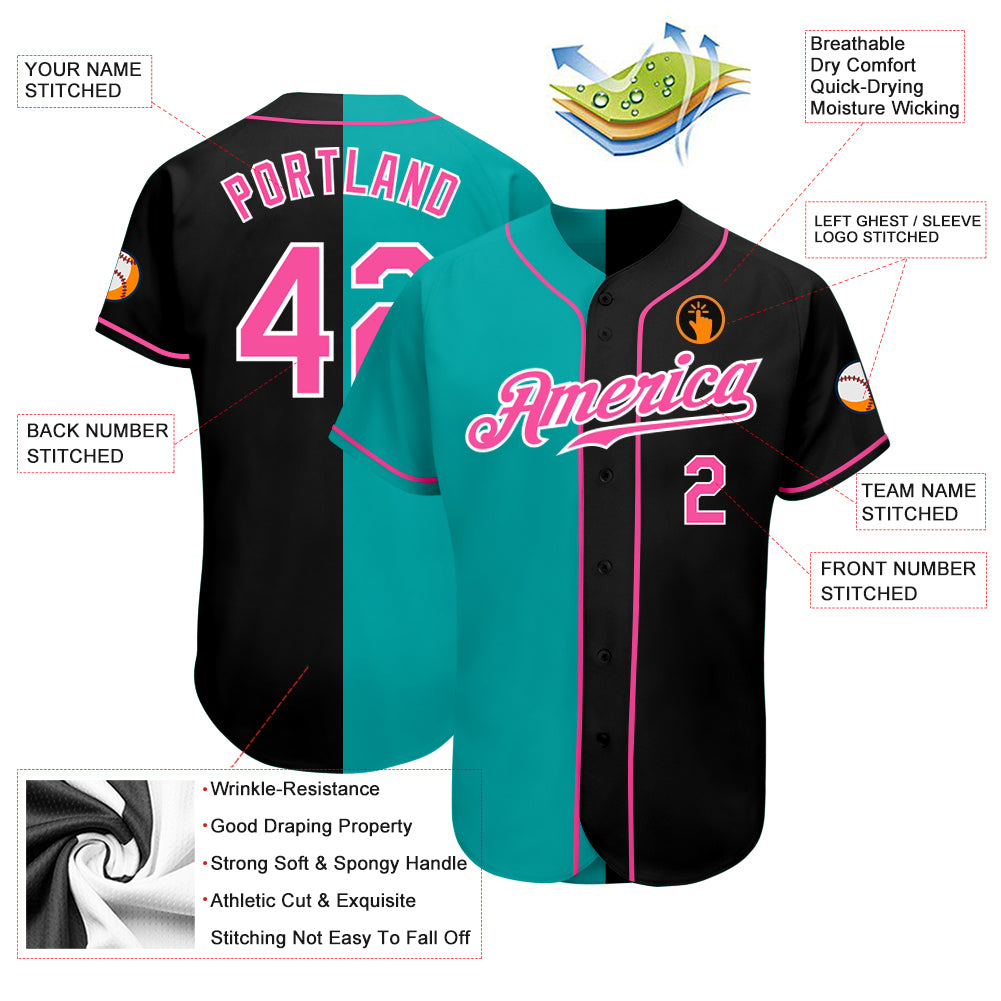 Custom Black Pink Purple Weed 3D Baseball Jersey – Pregrass