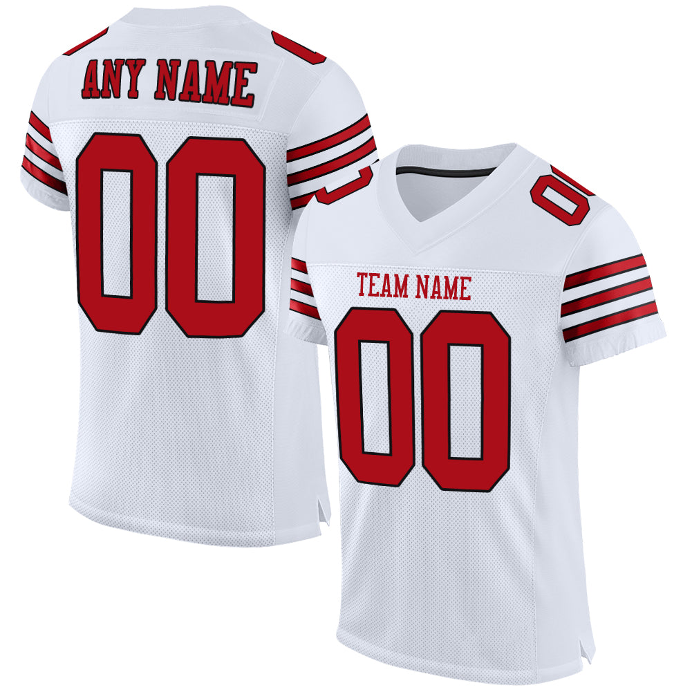 Custom Red Football Jersey  Custom football, Football jerseys, Jersey