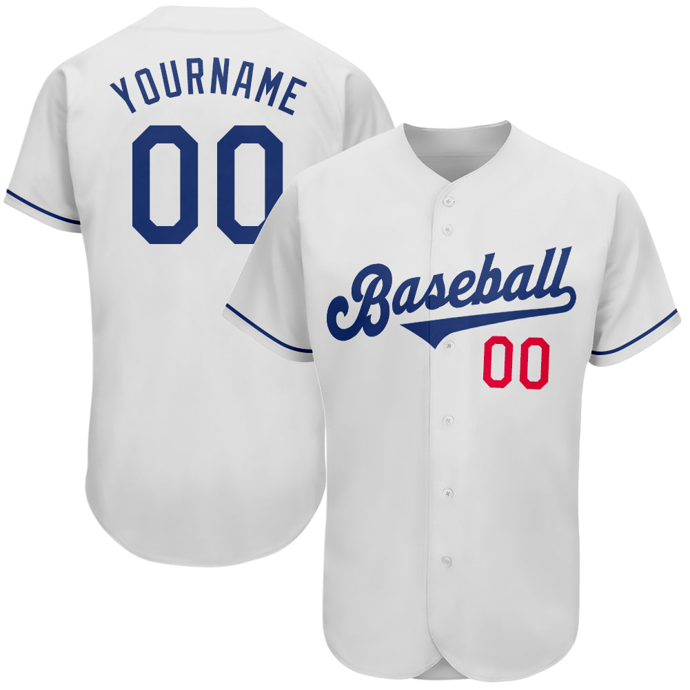 Sale Build Red Baseball Authentic White Royal Strip Jersey Royal