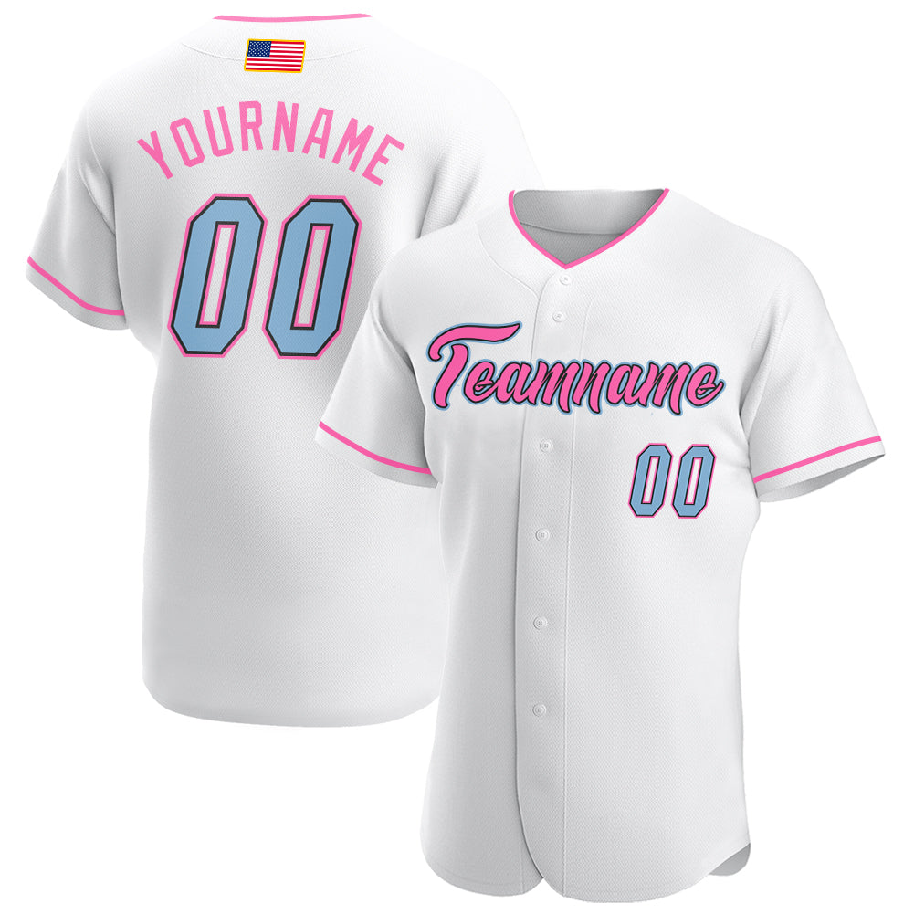 Custom Olive Pink-White Authentic Salute To Service Baseball Jersey