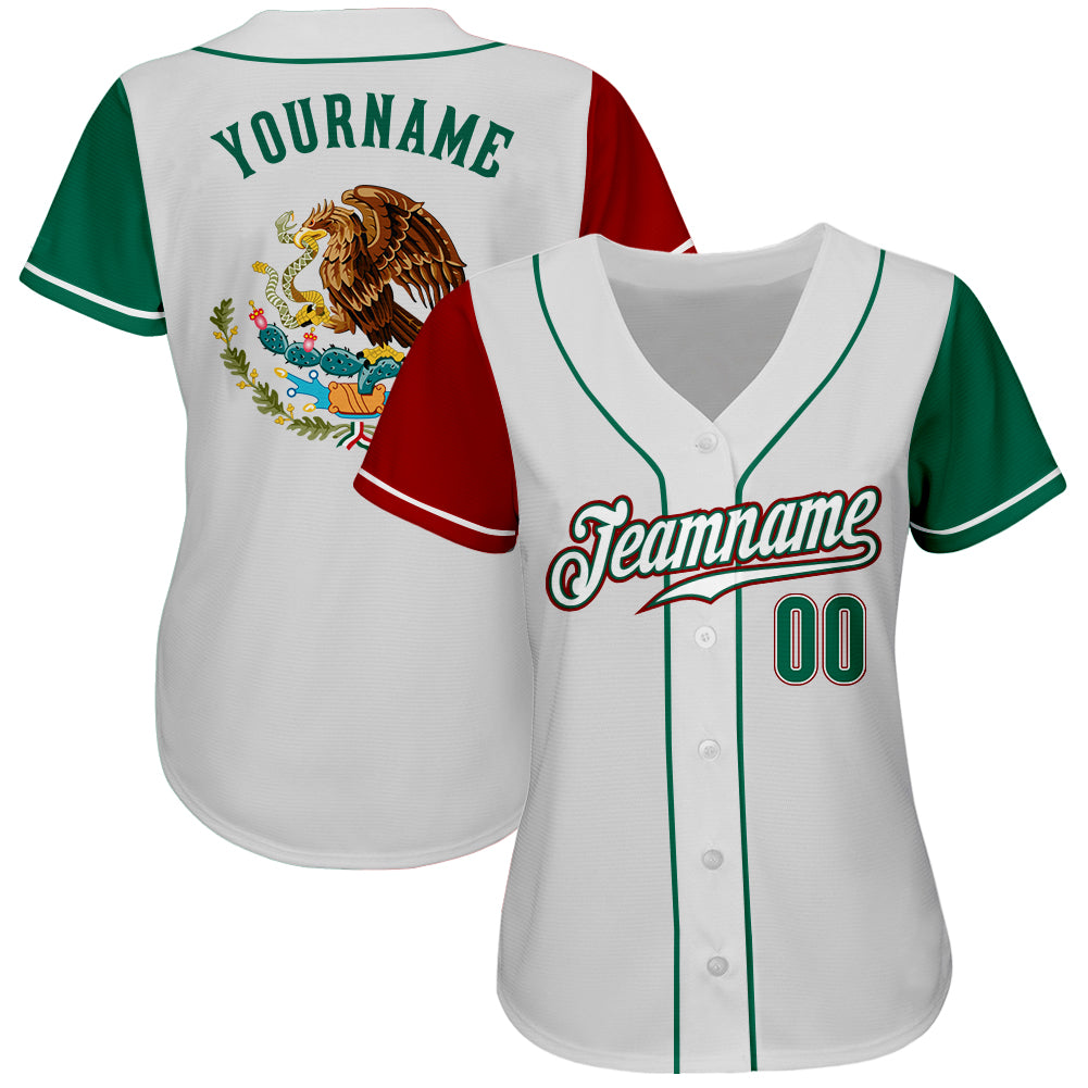  Personalized Mexico Mexican Baseball Shirt,Customized