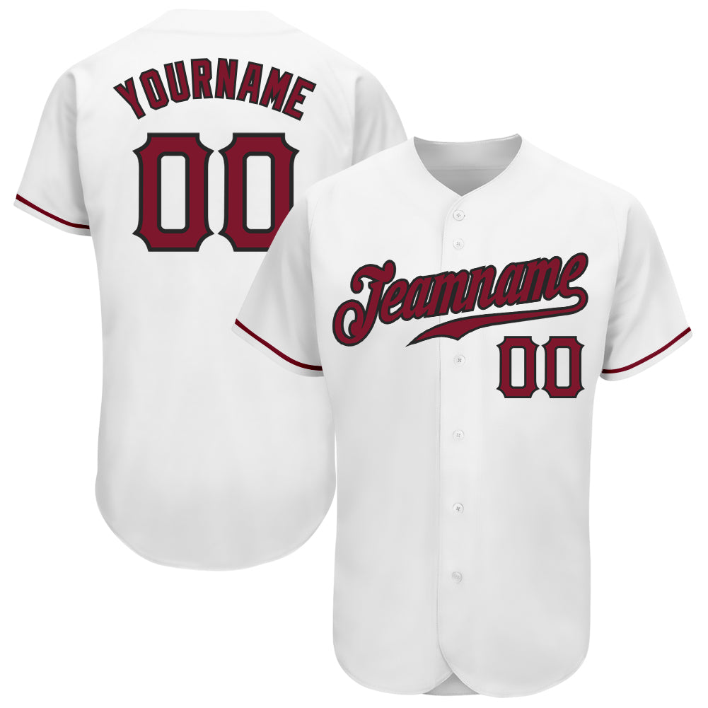 Custom Pink White-Black Authentic Baseball Jersey Discount