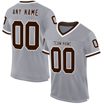 Custom Gray Football Jerseys Football Uniforms For Your Team