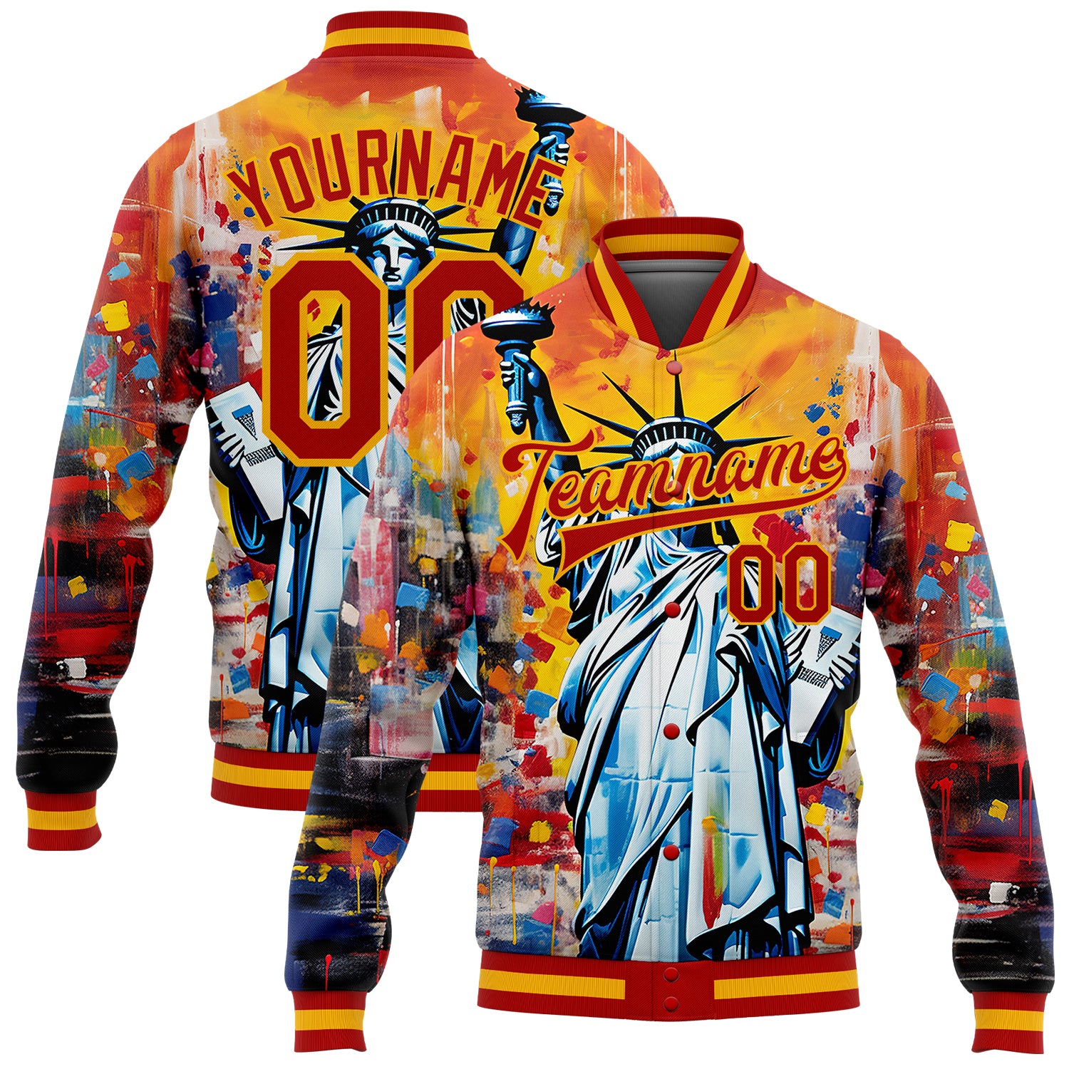 Latest Cartoon Printed Varsity jacket – Yard of Deals