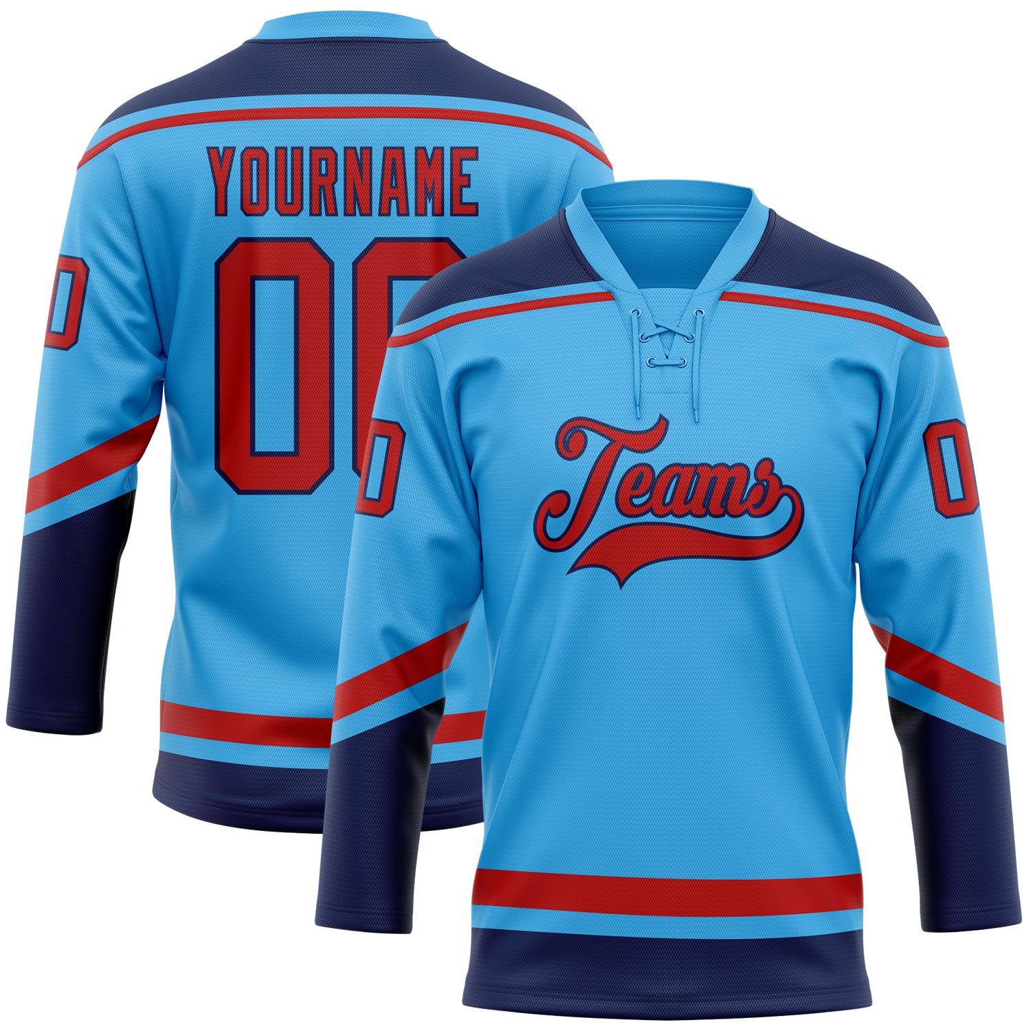DIY Custom-made ice hockey jersey with long sleeves comfortable and fashion