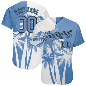  Personalized Name Number Baseball Jersey Blue Pink Palm Tree  Softball Team Uniform Custom Baseball Button Down Short Sleeves : Clothing,  Shoes & Jewelry