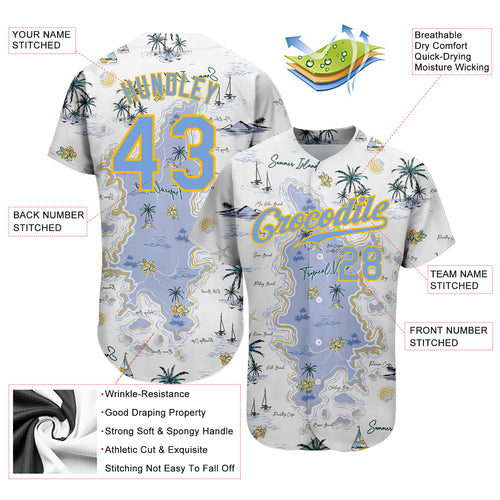 Custom Royal Navy-Orange 3D Pattern Design Palm Trees Authentic Baseball  Jersey Discount