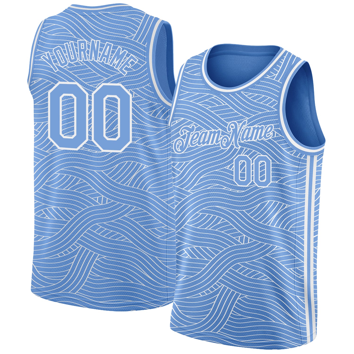 Light blue basketball store jersey