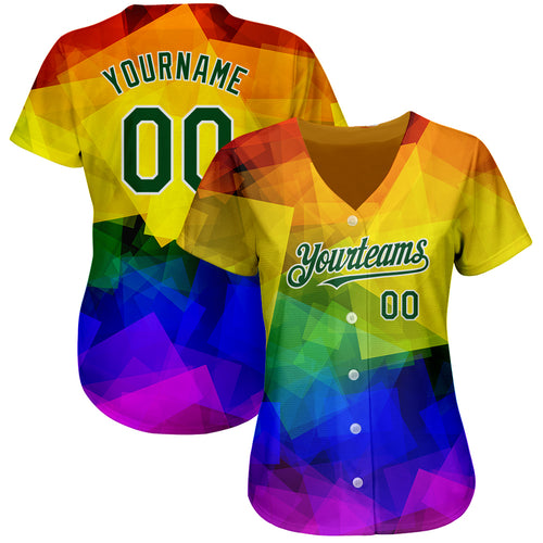 Cheap Custom Black Purple-Orange Rainbow Colored Heart For World Pride LGBT  Authentic Baseball Jersey Free Shipping – CustomJerseysPro