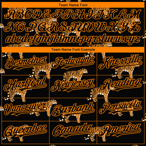 Cheap Custom Black Blaze Orange 3D Pattern Design Tiger Authentic Baseball  Jersey Free Shipping – CustomJerseysPro