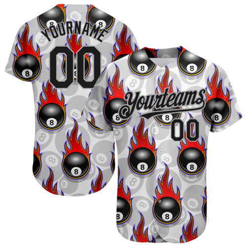 Cheap Custom Midnight Green White 3D Pattern Design Bowling Ball With  Hotrod Flame Authentic Baseball Jersey Free Shipping – CustomJerseysPro