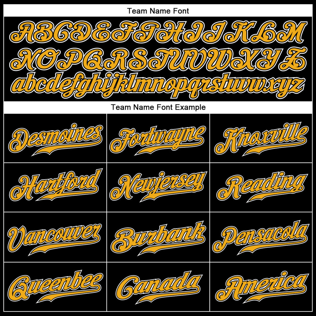 Custom Black Gold Strip Gold-White Authentic Baseball Jersey Discount