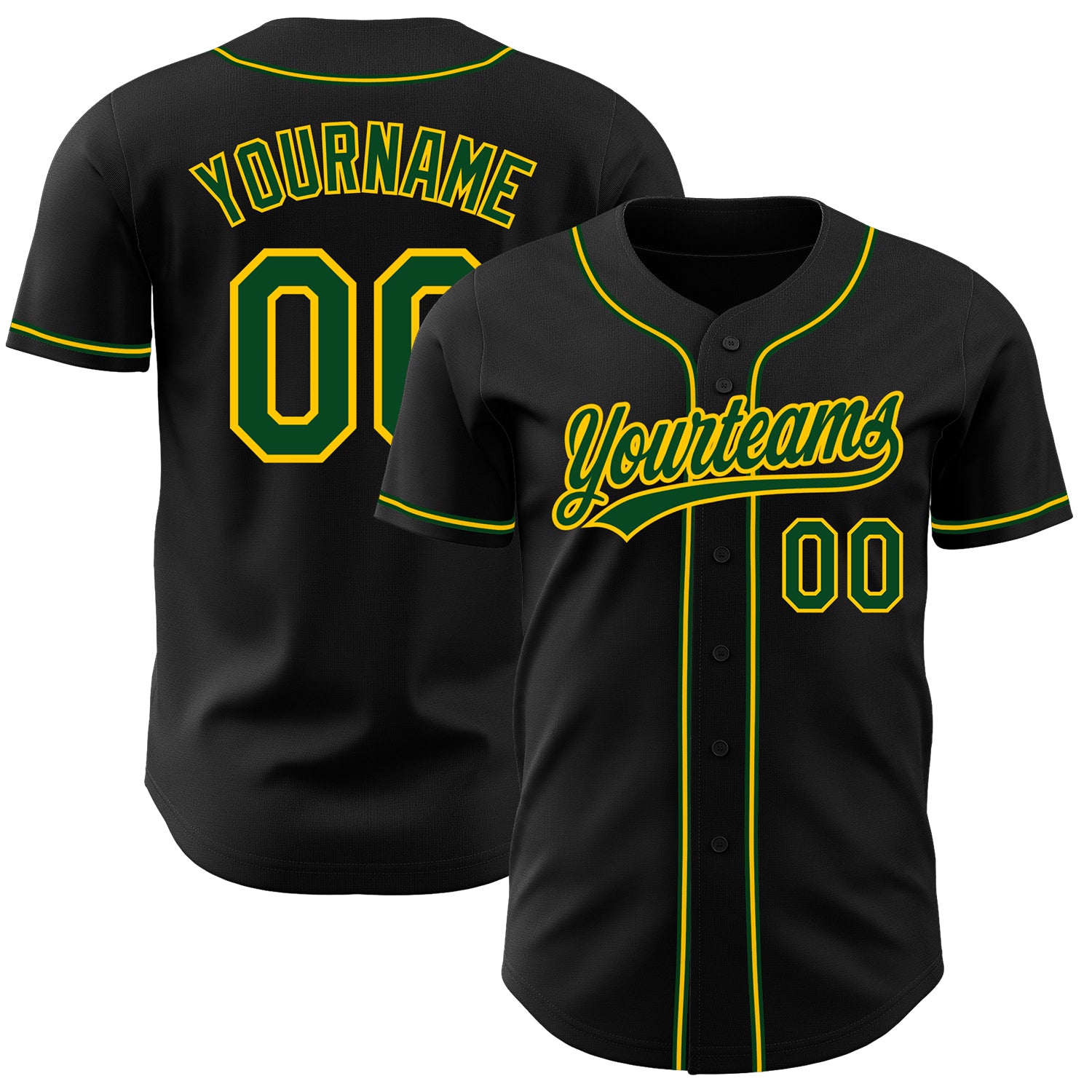 Black and green baseball jersey on sale