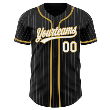 Custom Black Pinstripe Baseball Jerseys, Baseball Uniforms For