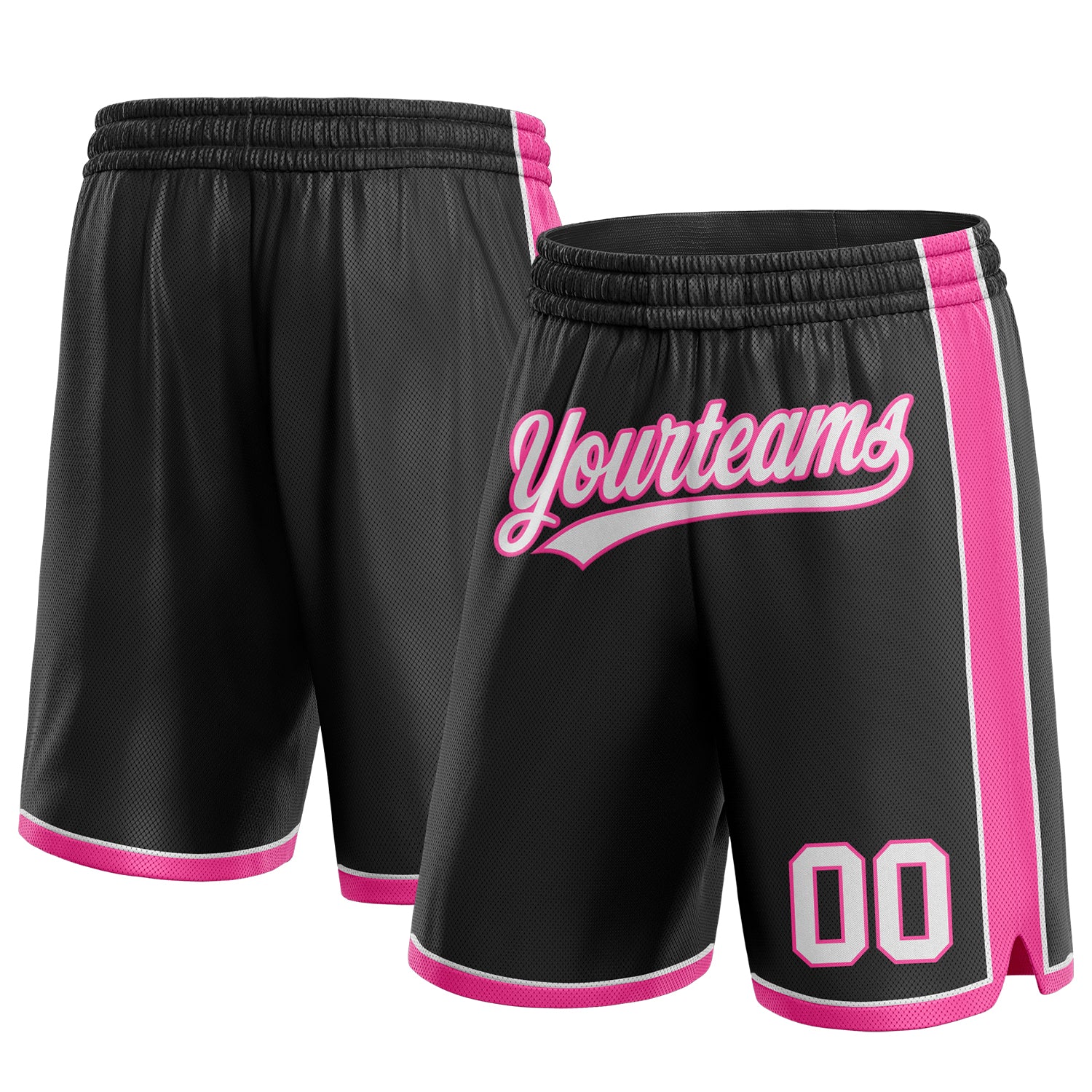 Black and pink store basketball shorts