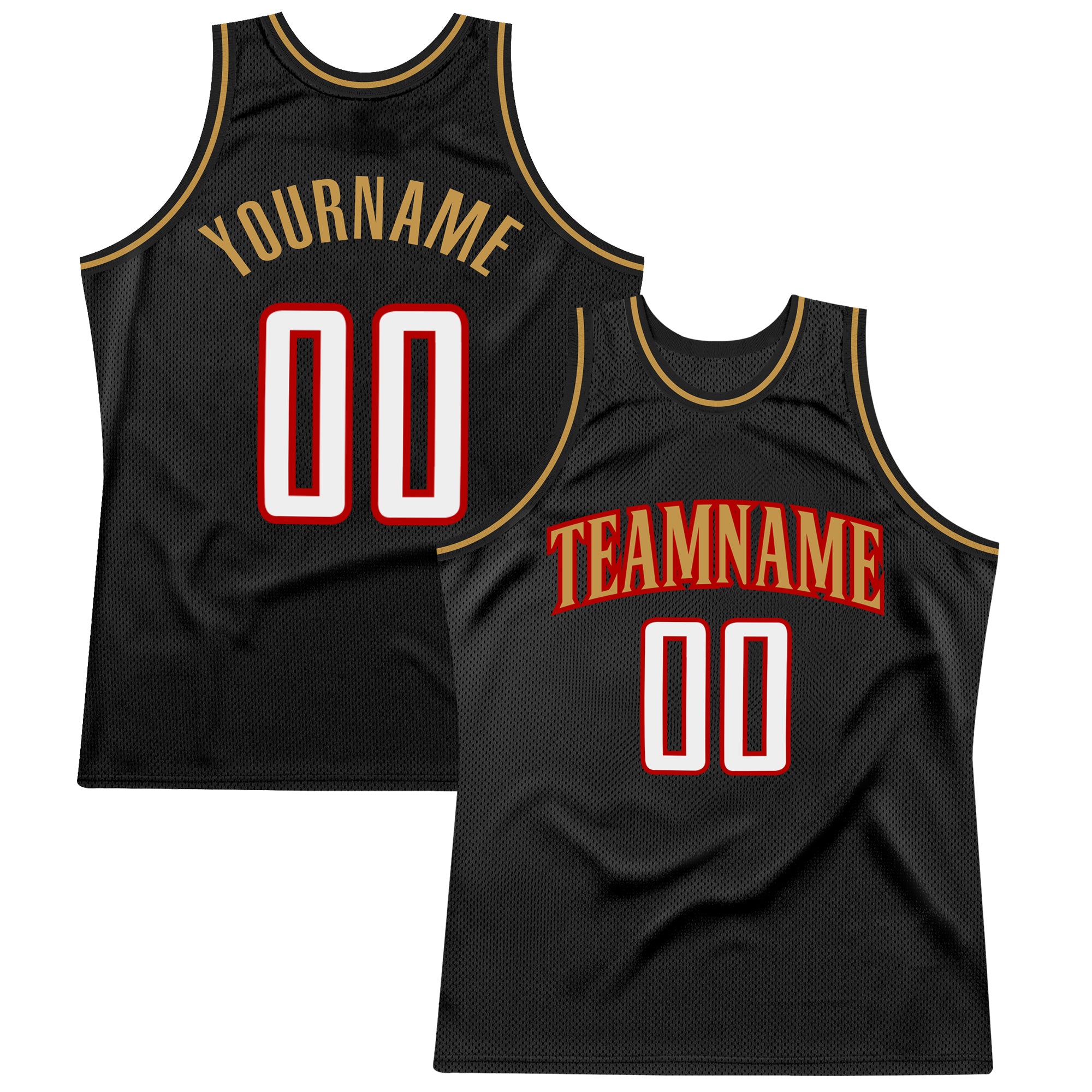 Custom Black Red Pinstripe Red-White Authentic Basketball Jersey - Best  Custom