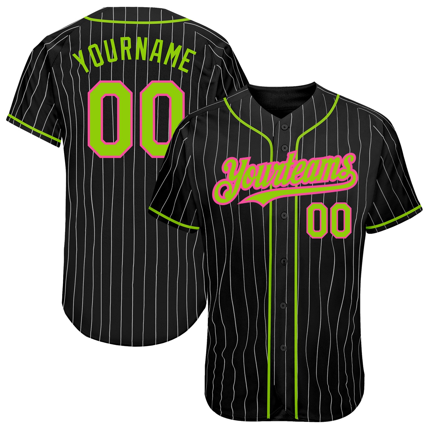 Black baseball jersey store with white pinstripes